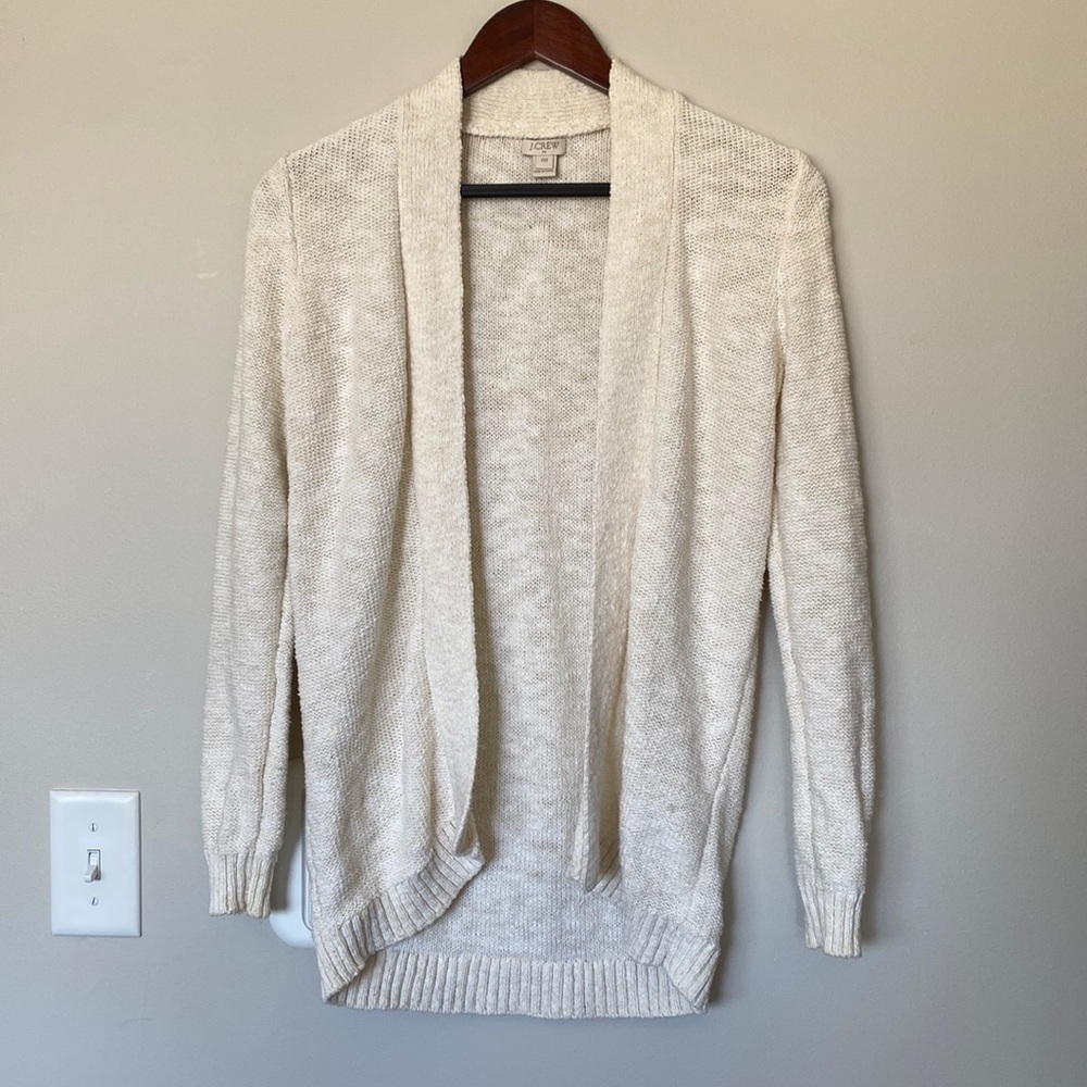 JCrew Cream Cardigan